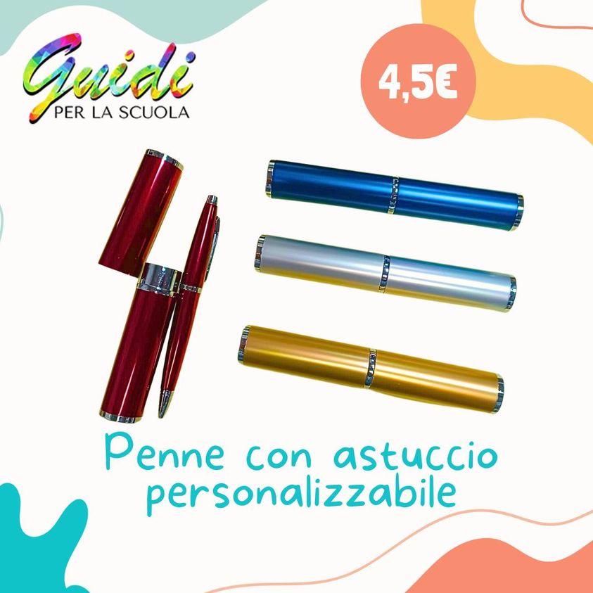 Penna a sfera con astuccio