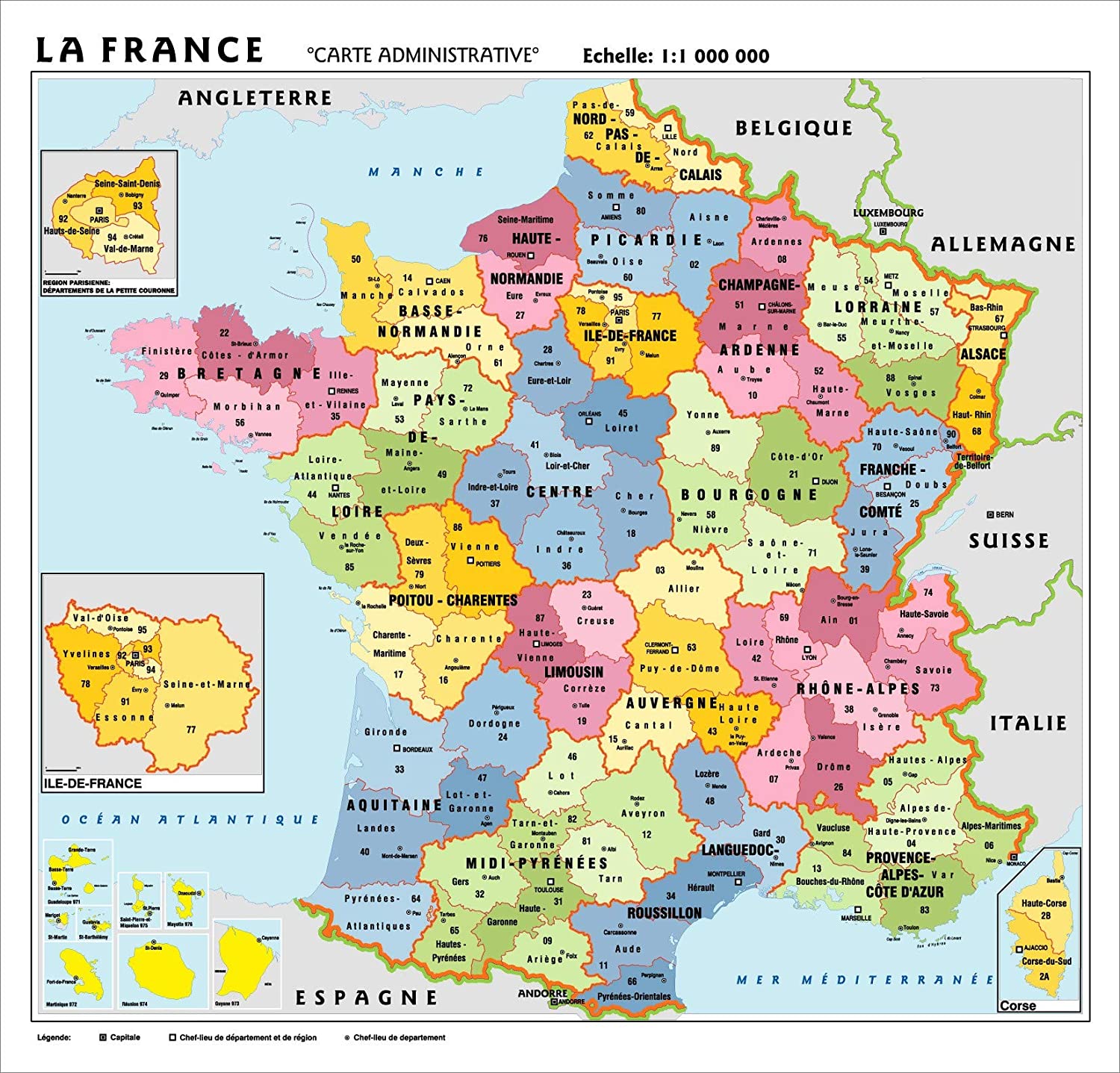 Cartina Geografica In Lingua La France