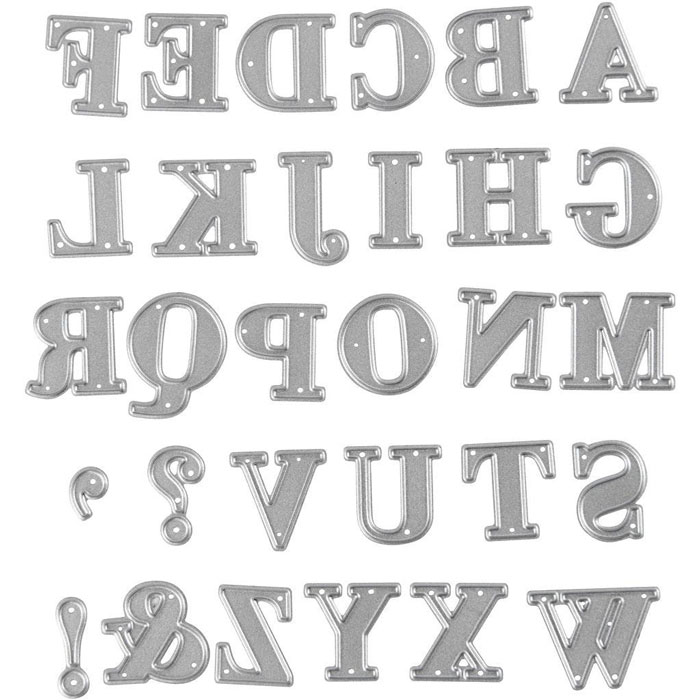 Fustella sottile lettere alfabeto maiuscolo