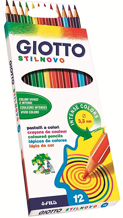 Pastelli Giotto Stilnovo da 24 pz confezione colori a matita