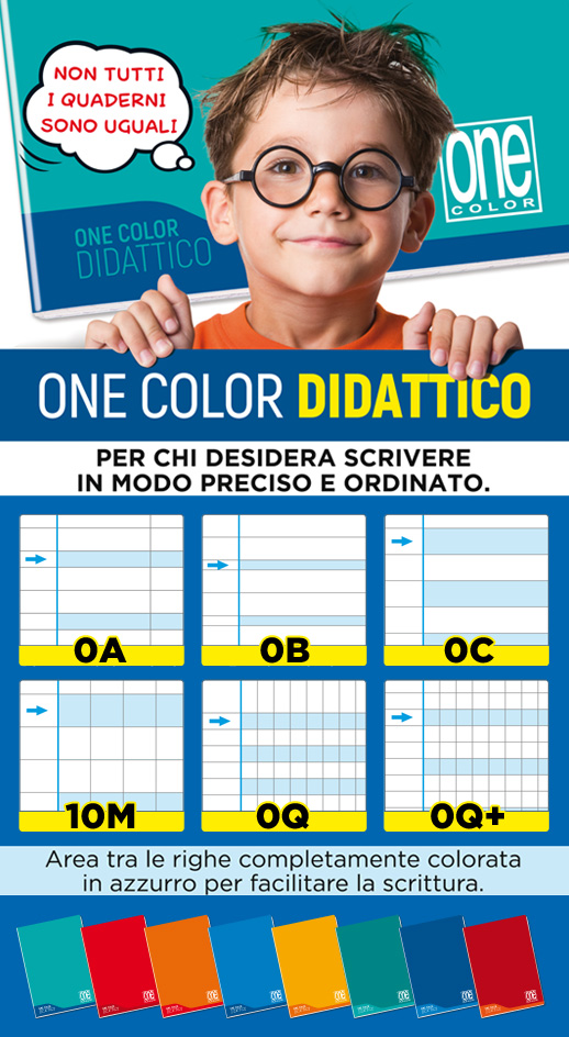 Quaderno disgrafia One Color Didattico