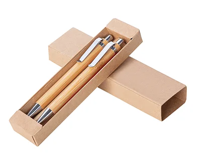 Set penna e portamine in bambu