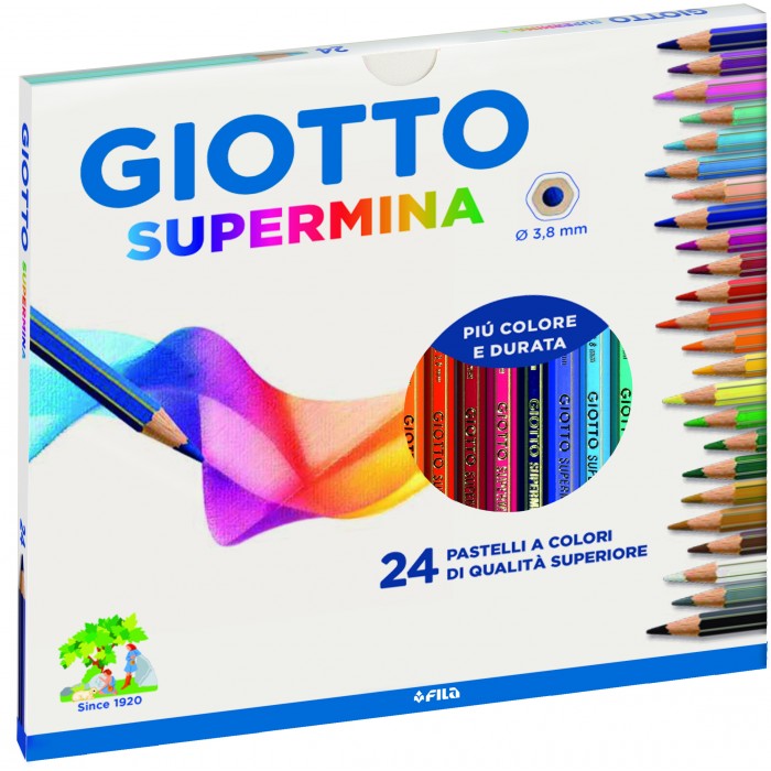 Matite Colorate Giotto Supermina 24 pz