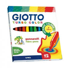 Pennarelli Giotto Turbo Color 12 colori